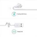 34ft Power Cord Compatible with Google Nest Cam(Battery) Camera, Magnetic Charging Cable for Google Nest Cam Indoor Outdoor Camera