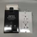 ELECTECK  9 Pack GFCI Outlet 20 Amp, Tamper Resistant (TR), Self-Test GFI Receptacles with LED Indicator, Ground Fault Circuit Interrupter, Decor Wallplate Included, UL Listed, White