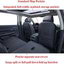 EKR CRV Seat Covers Custom Fit for Honda CRV 2023 2024 2025 2026 Leather Car Seat Cover Full Set for Trucks SUV,Waterproof Car Seat Cushion,Faux Leather (Black with Red Piping)
