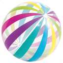 Big Beach Ball Set for Summer, Rainbow Beach Balls for Swimming at The Pool or Beach, Set of 3