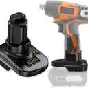 Adapter for Ridgid AEG 18V to 12V Battery Tools, for Ridgid 18V Batteries Use for Ridgid 12V Power Tools (Adapter Only)
