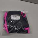YIMISAN Women's Ribbed Bikini Sets One Shoulder Top with Mid Waist Two Piece Bathing Suit (Medium, Black&hot Pink)
