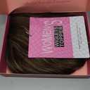 PANEWAY Hair Topper 16Inch Hair Toppers For Women Wavy Curly Brown Highlights Clip In Synthetic Wiglets for Women