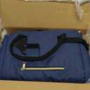 Aeelike Yarn Storage Organizer Travel Crochet Bag, Large Capacity Tote Bags Knitting Bag for Carrying Projects, Knitting Needles,Crochet Hooks and Yarn, Blue