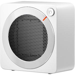 Gaiatop Mini Space Heater, Lightweight PTC Ceramic Fast Heating 500W Energy Efficient for Indoor Use, Overheating & 45 Tip-Over Protection, Portable Desk Electric Heaters for Office Home White
