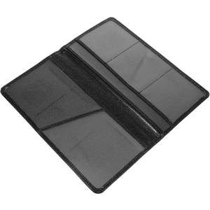 Car Insurance and Registration Holder Organizing Case for Car Stylish Pu Leather Document Holder (Black)