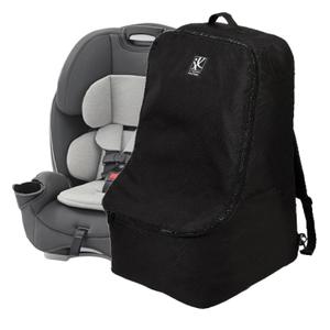 J.L. Childress Padded Backpack Car Seat Bag - Travel Bag for Airplane, Fits Most Baby & Infant Car Seats, Boosters, & Carriers, Airport Accessories for Gate Check or Baggage Check - Ultimate, Black (One size)