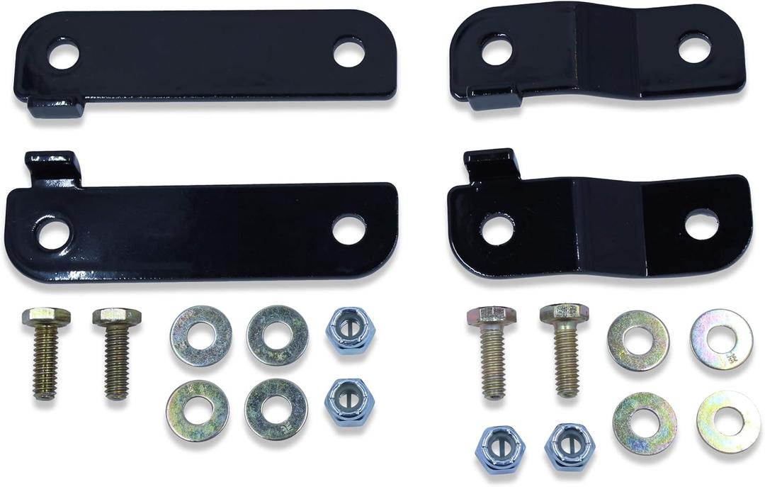 Front & Rear Brake Line Relocation Brackets compatible with Jeep JK Wrangler with 2"-4.5" Lift