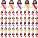 Sumind 50 Pcs Little Jesus Figures Original Design Miracle Mini Pocket Jesus to Hide and Seek Easter Egg Filling Religious Party Favors Sunday School Baptism Gifts(Colorful)