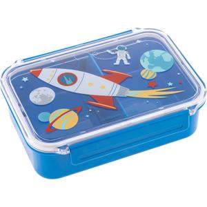 Stephen Joseph Space Meal Holder, Plastic, 7.125 in x 5.25 in x 2 in, BPA, Phthalate, PVC Free, Dishwasher and Microwave Safe