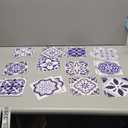 WALPLUS 24pcs 6" Peel and Stick Vinyl Backsplash Tiles Stickers Tile Paint Removable Waterproof Self-Adhesive Decals Vinyl Home Kitchen Bathroom Spring Easter Decoration (Spanish & Moroccan Blue)