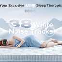 TOPOINT Sleep Mask with Bluetooth Headphones, 3D Eye Mask for Sleep Headphones with White Noise, Total Blackout, 5.4 Bluetooth, Timer, 15 Hours for Women Men, Travel, Meditation, Nap, CPAP Users, Bl