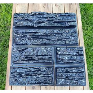 6 pcs ABS 2mm Flagstone Limestone Natural Stone Mold Plastic Cement Molds Cement Wall Mould Concrete Tile Brick DIY Forms - Molds for Concrete Prensa De Pared Moldes para Cemento Rock