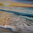 Baisuart S02250 Canvas Prints Wall Art Beach Sunset Ocean Waves Nature Pictures Stretched Canvas Wooden Framed for living Room Bedroom and Office, 40"L x 20"W