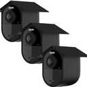 HOLACA Weatherproof Silicone Skin(3 pcs) for Arlo Ultra 4K Arlo Ultra 2 Arlo Pro 3,Arlo Pro 4 Arlo Pro 5S Arlo Pro 6 Sunproof Silicone Case - Anti-Scratch Protective Cover - Extra Protection (Black)