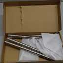 Double Towel Bar, 24Inch Towel Rack for Bathroom, Stainless Steel Double Bath Towel Bar, Wall Mounted Towel Holder, Double Towel Rod Towel Rail Hanger for Wall, Kitchen (Brush Nickel)