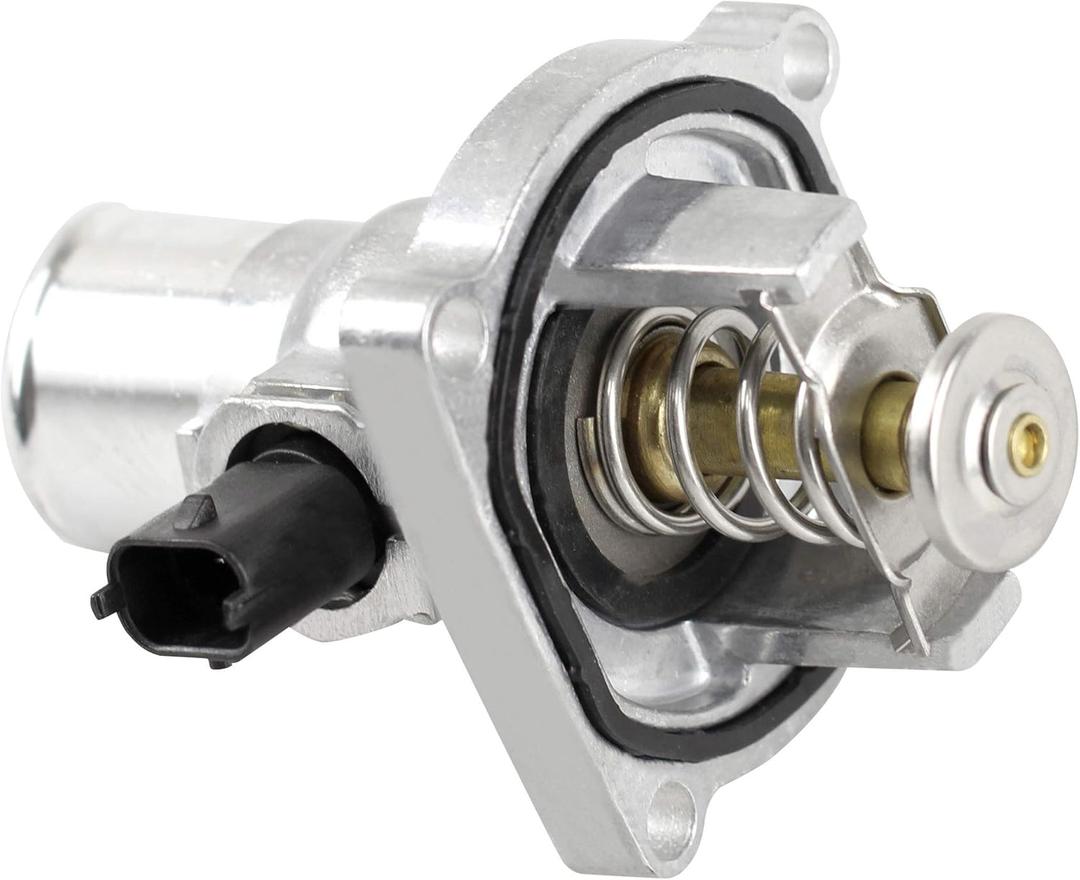 96984104 Engine Coolant Thermostat & Housing for Chevrolet Aveo Aveo5 2009-2011 Cruze L4 1.8L 2011-2016 Sonic L4 1.8L 2012-2018 Pontiac G32009-2010, 55564891 25189205 902821