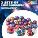 JOYIN Slime Party Favors, 24 Pack Galaxy Slime Ball - Stretchy, Non-Sticky, Mess-Free, Stress Relief, and Safe - Toys for Girls and Boys - Easter, Classroom Reward, Party Supplies, Valentines