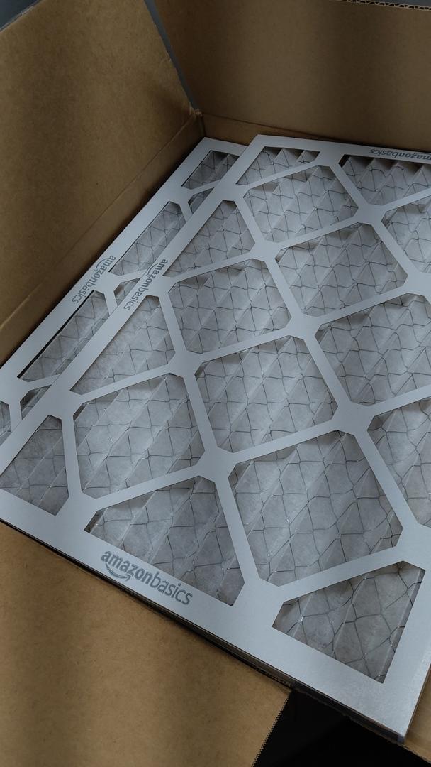 Amazon Basics 14x20x1 Air Filter, MERV 8 AC Furnace Filters, Allergy Control, Electrostatic, Removes Dust Pollen and Lint, 6-Pack (Actual Size: 13.75" x 19.75" x 0.75")