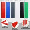 Konohan 300 Pcs Plastic Flat Shims Structural Tile Plastic Shims for Leveling, 3/64, 5/64, 1/8, 5/32, 3/16, 1/4, Green, Black, White, Grey, Blue, Red