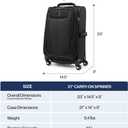 Travelpro Maxlite 5 Softside Carry-On Luggage Spinner, Black, 21-Inch
Expandable With 4 Wheels, Lightweight & Versatile Travel Design, Men & Women