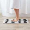 Bath Mat Rugs Bathroom Floor Mat, Black Dinosaur Footprints Anatomy, Non Slip Washable Bathroom Decor Bath Rug, 20"x30"