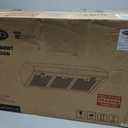 COSMO UMC36 36 in. Haven Collection 380 CFM Ducted Under Cabinet Range Hood, LED Lights, Touch Controls, Stainless Steel