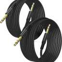 Elebase 1/4 Inch TRS Instrument Cable 10ft 2Pack,Straight 6.35mm Male Jack Stereo Audio Interconnect Cord,6.35 mm Balanced Line for Electric Guitar,Bass,Keyboard,Mixer,Amplifier,Amp,Speaker,Equalizer