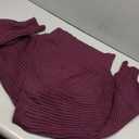 ZAFUL Womens V Neck Cropped Wrap Sweaters Drop Shoulder Lantern Sleeve Pullover Tops Winter Sexy Cross Ribbed Clothes (Large, 45_purple)