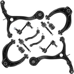 Front Control Arms Upper Lower Suspension Kit Fit for Honda Accord 2008 2009 2010 2011 2012 with Inner Outer Tie Rods End Links Sway Bar Ball Joints Driver Passenger Side-12pc