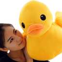 Bansusu 50CM Plush Yellow Duck Soft Stuffed Animal Toy Sofa Decoration for Kids Birthday (50CM/19.6'')