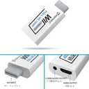 PORTHOLIC Wii to HDMI Converter 1080P for Full HD Device, Wii HDMI Adapter with 3,5mm Audio Jack&HDMI Output Compatible with Wii, Wii U, HDTV, Monitor-Supports All Wii Display Modes 720P, NTS