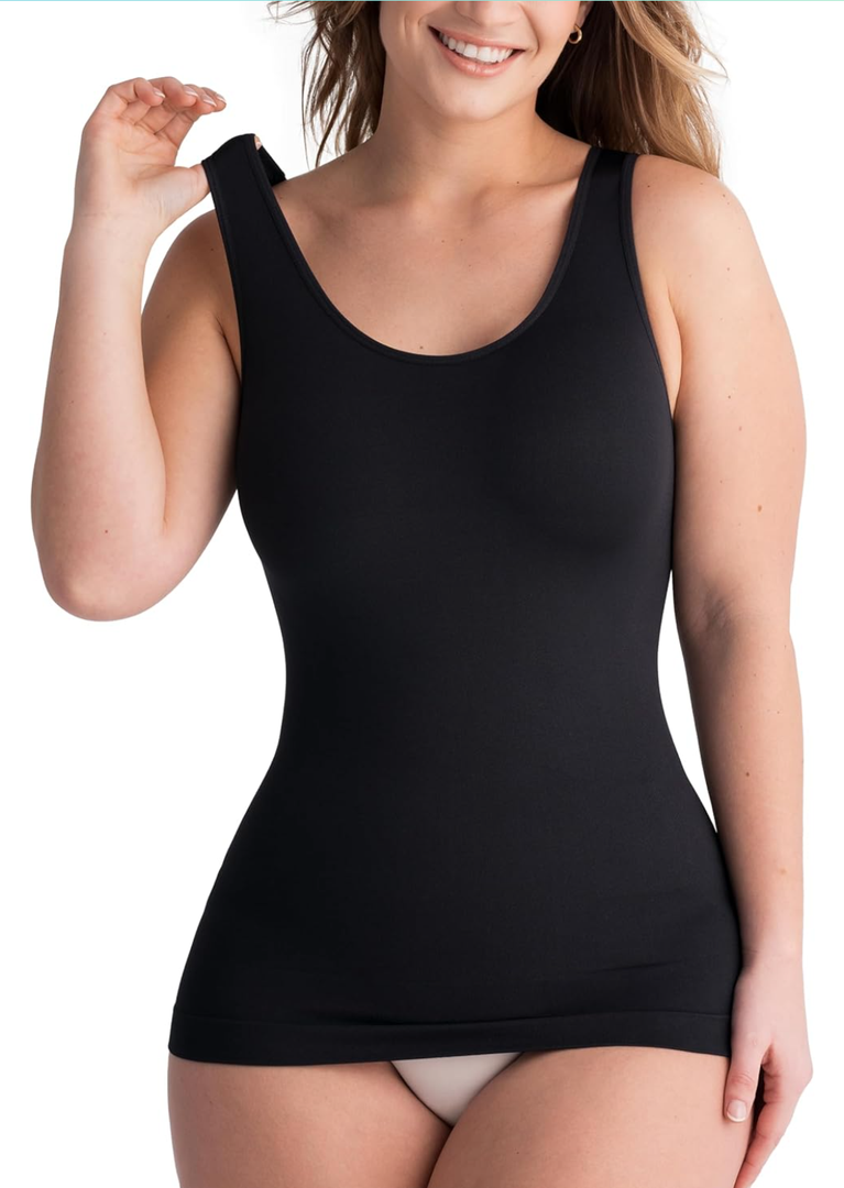 SHAPERMINT Compression Tank Cami - Tummy and Waist Control Body Shapewear Camisole for WomenXL