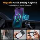 Miracase Magnetic for iPhone 15 Pro Max Case 6.7 inch (Compatible with MagSafe)with 2X Screen Protectors Military-Grade Protection, Anti-Fingerprint Translucent Matte Phone Cover, Black