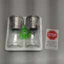 Home EC Original Stainless Steel Sea Salt and Pepper Grinder Set of 2 - Adjustable Ceramic - Glass Salt and Pepper Shakers - Kitchen Pepper Mill & Salt Mill W/Funnel & EBook