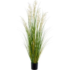 Artificial Plant, 47in Onion Grass Artificial Plant in Pot, Indoor Decorative Flowers &Greenery for Home and Office, Ideal Housewarming Gift