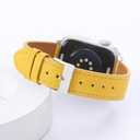 Thin Slim Soft Goatskin Women Leather Watch Bands for Apple Watch 38mm 40mm 41mm 42mm, Small Wrist Watch Band Lightweight Elegant Replacement Straps Compatible with iWatch SE 11 10 9 8 7 6 5 4 3 2 1