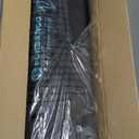 FUNDANGO Oversized Camping Stool for Adults,Thick Padded 18.1 Inch Folding Ottoman Foot Rest, 440 Lbs Heavy Duty Outdoor Camp Chairs with Anti-Slip Foots & Carry Bag for Fishing Travel (Blue)