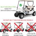 Ezgo Golf Cart Windshield Ezgo TXT Windshield Replacement for Front Fits 1995 to 2013 Ezgo TXT and Medalist Models Foldable Tinted UV Protection and Impact Resistant PC Shield