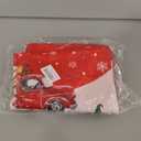 Christmas Chair Covers Set of 4, Christmas Chair Back Covers, Santa Hat Chair Covers, Christmas Decorations Indoor Chair Covers for Dining Room, Christmas Kitchen Decor Dining Room Chair Covers (One Size)