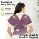 KeaBabies Baby Wrap Carrier - All in 1 Original Baby Carrier Newborn to Toddler Sling, Easy to Wear, Hands Free Bonding, Lightweight, Breathable Infant Wraps (Dark Mauve)