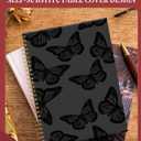 Spiral Journal Notebook for Women,A5 College Ruled Notebooks 6"x 8.4", 120 Pages (60 Sheets) Lined Journal with Premium Thick Paper,Perfect for School Office Home(Blue Butterfly)