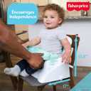 Fisher-Price Feeding Booster Seat for Toddlers, Adjustable Tray, Portable High Chair with Safety Straps, Folds for Travel, Ages 1+