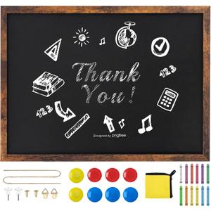 Magnetic Chalkboard, 20x30 Inches Blackboard for Wall, Black Dry Erase Board for School, Office, Home, Bar and Restaurant Menu