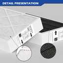 X6672 MERV 16 16x25x5 Furnace Filter Compatible with Lennox X6672 for Furnace HVAC System, Part #HCF16-16, 16x25x5 (Actual Size: 15.7 x 24.7 x 4.4 In), 1 Pack