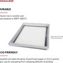 KitchenAid Silicone Large Baking Mat, 12x17-Inch, Gray