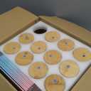 Joyclub 12 Pack Sublimation Blanks Bulk Frosted Glass Cups with Lids and Straws 16oz, Sublimation Glass Tumbler Blanks Beer Can Shaped Mugs for Iced Coffee Smoothie Soda Boba Tea Cocktail DIY Gift