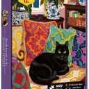 1000 Piece Jigsaw Puzzle for Adults- Family Decoration Puzzle, Challenging Fun Puzzles Stunning Art Wall Decor, Gift for Adult Puzzle Lovers, Bedroom Cat C0808