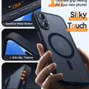 CANSHN Magnetic for iPhone 17 Case, Upgraded [Full Camera Protection] [Compatible with Magsafe] [Translucent Matte] Shockproof Protective Phone Case for iPhone 17 - Black