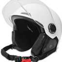 Motorcycle Helmet for Adults Half Helmet with Windproof Mask for Cruiser , Road Bikes, Electric Bikes, Scooter Cool Helmet for Men and Women,DOT Approved (Medium, WHITE)
